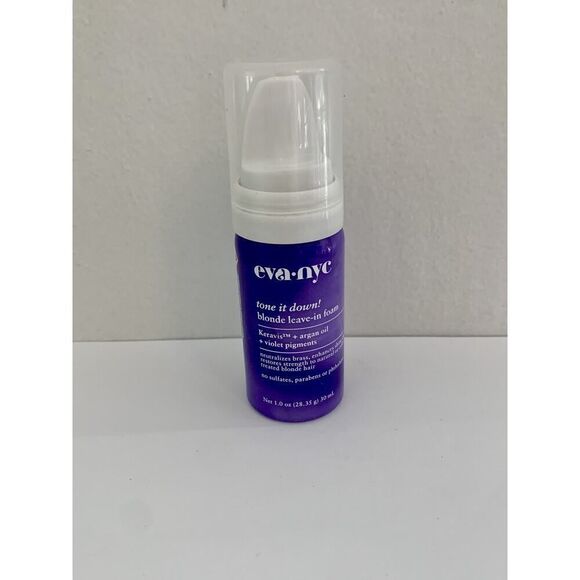 Eva NYC Tone It Down Leave In Foam 1 Oz Discontinued Travel Blonde NEW Argan - Picture 2 of 5